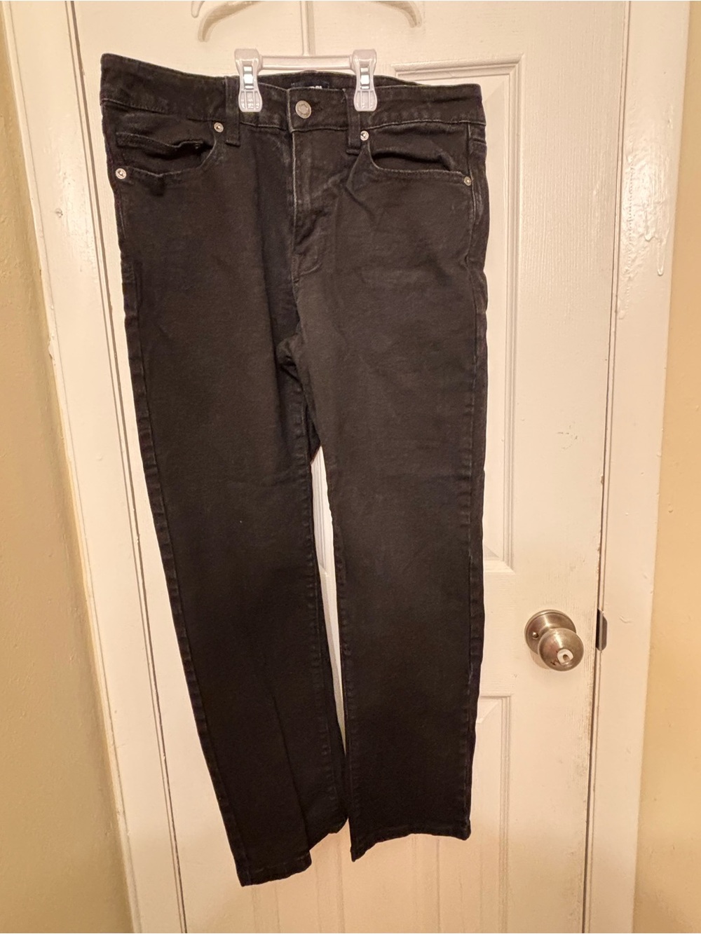 Men's Land’s End Black Jeans - Classic Straight Fit